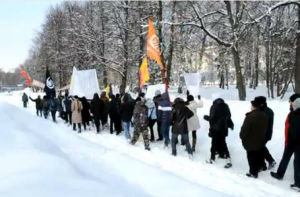 Шествие оппозиции в Чебоксарах 10 марта 2012 года.
