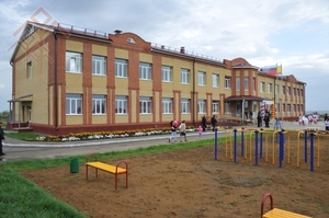 Новое здание школы в деревне Шихабылово Урмарского района Чувашии