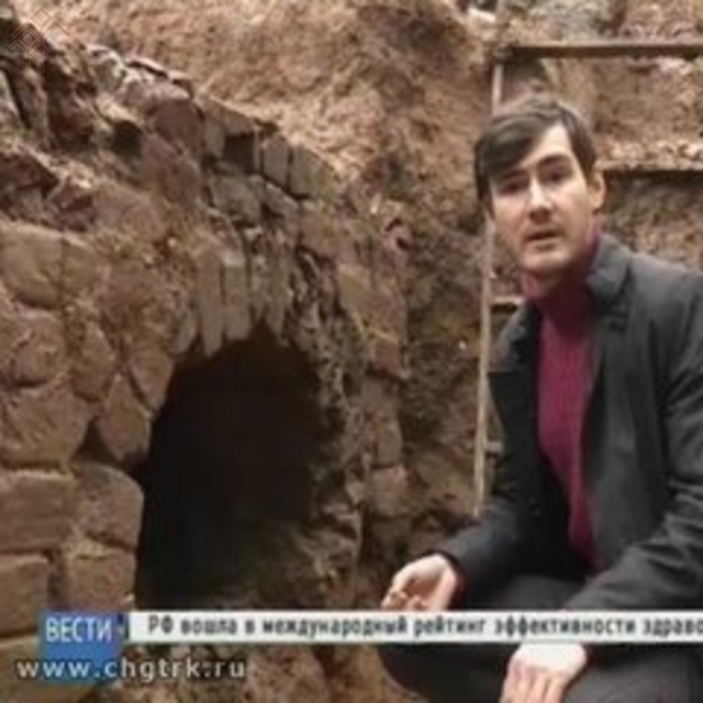 Старинную печь засняли журналисты ГТРК «Чувашия»