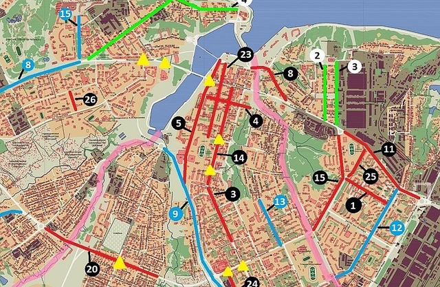 Карта ремонта дорог в центре столицы