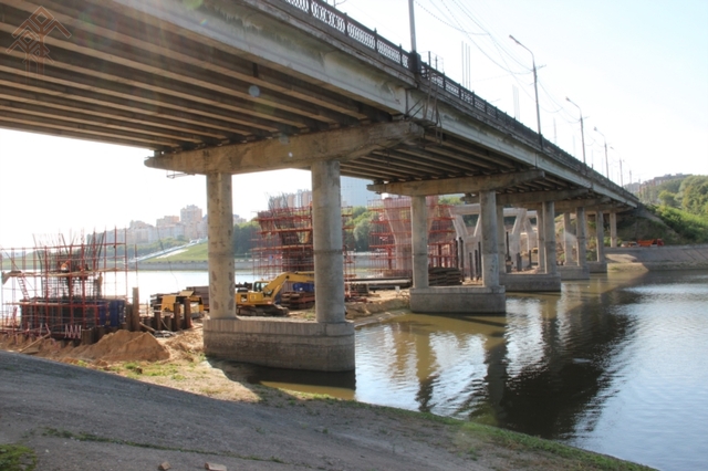 Все промежуточные опоры моста и крайняя опора № 9 будут готовы до конца сентября.