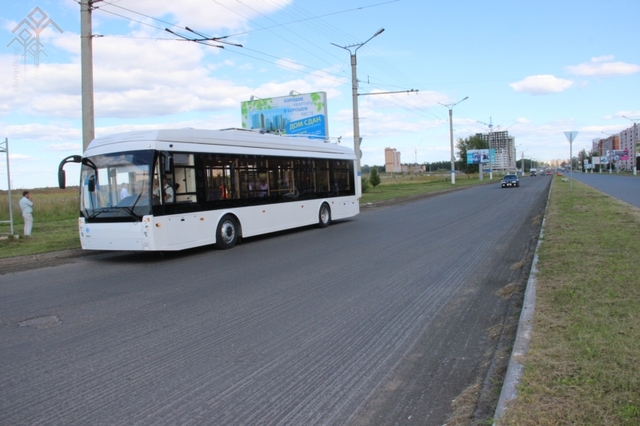 Современный троллейбус доехал до Новочебоксарска